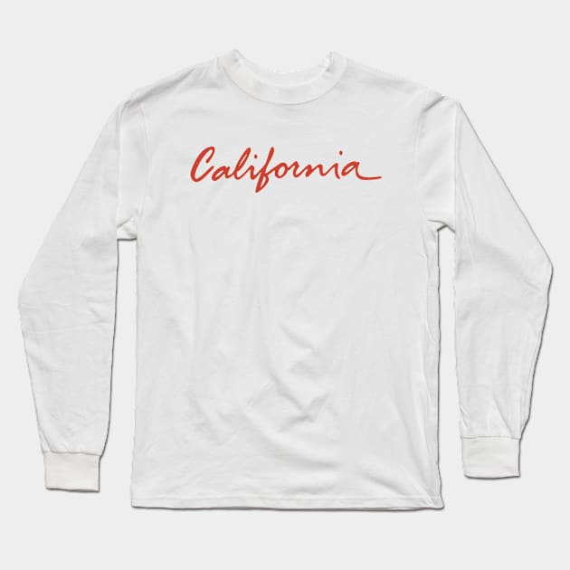 The California License Plate Long Sleeve T-Shirt by FranklinPrintCo